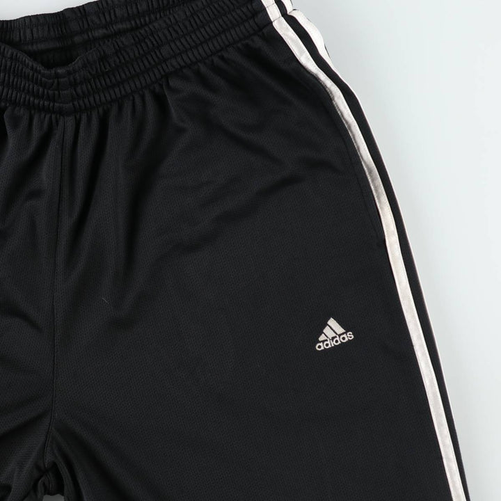 2000'S adidas CLIMALITE Track Pants, Men's Size L polyester black type Vintage Second Hand