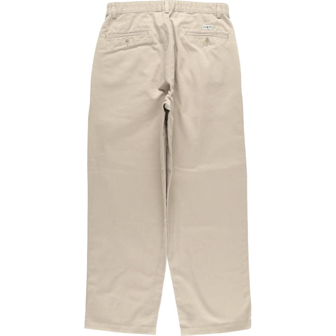 Ralph Lauren Polo Ralph Lauren Two-pleat Chino Pants Men's W30 cotton Beige type Vintage Second Hand