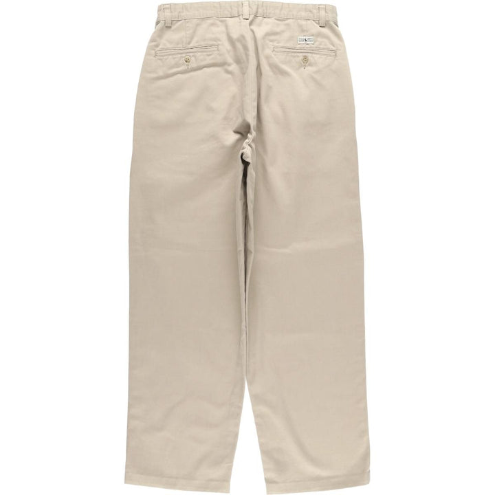 Ralph Lauren Polo Ralph Lauren Two-pleat Chino Pants Men's W30 cotton Beige type Vintage Second Hand