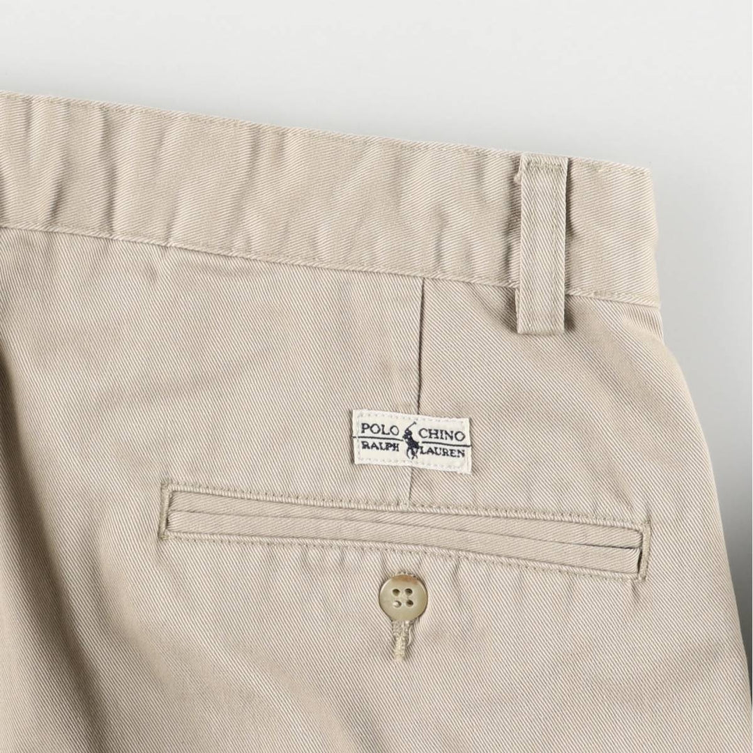 Ralph Lauren Polo Ralph Lauren Two-pleat Chino Pants Men's W30 cotton Beige type Vintage Second Hand