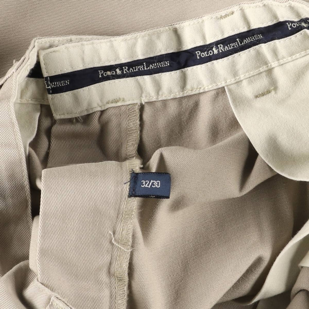 Ralph Lauren Polo Ralph Lauren Two-pleat Chino Pants Men's W30 cotton Beige type Vintage Second Hand