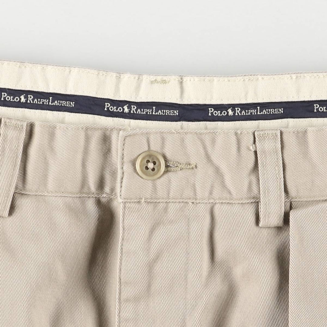 Ralph Lauren Polo Ralph Lauren Two-pleat Chino Pants Men's W30 cotton Beige type Vintage Second Hand