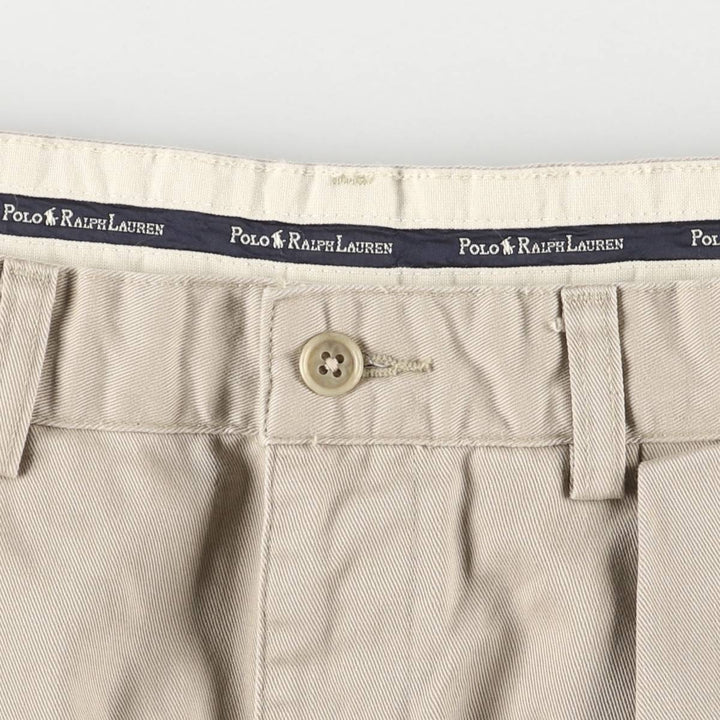 Ralph Lauren Polo Ralph Lauren Two-pleat Chino Pants Men's W30 cotton Beige type Vintage Second Hand