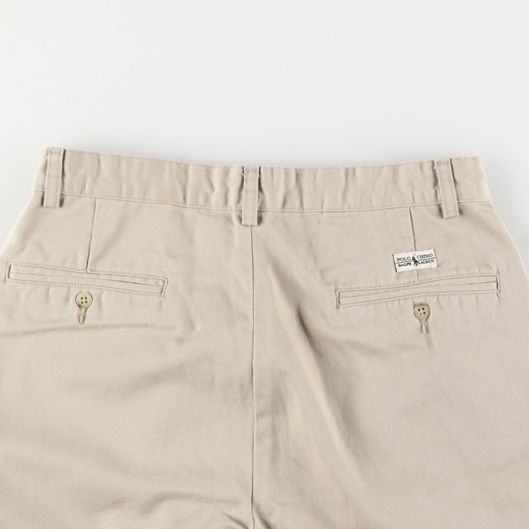 Ralph Lauren Polo Ralph Lauren Two-pleat Chino Pants Men's W30 cotton Beige type Vintage Second Hand
