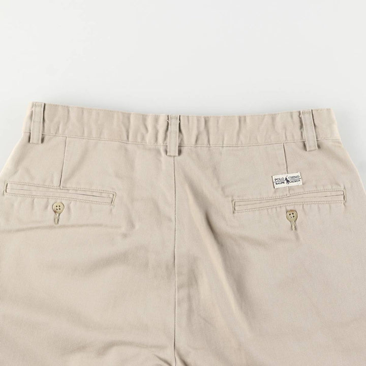 Ralph Lauren Polo Ralph Lauren Two-pleat Chino Pants Men's W30 cotton Beige type Vintage Second Hand