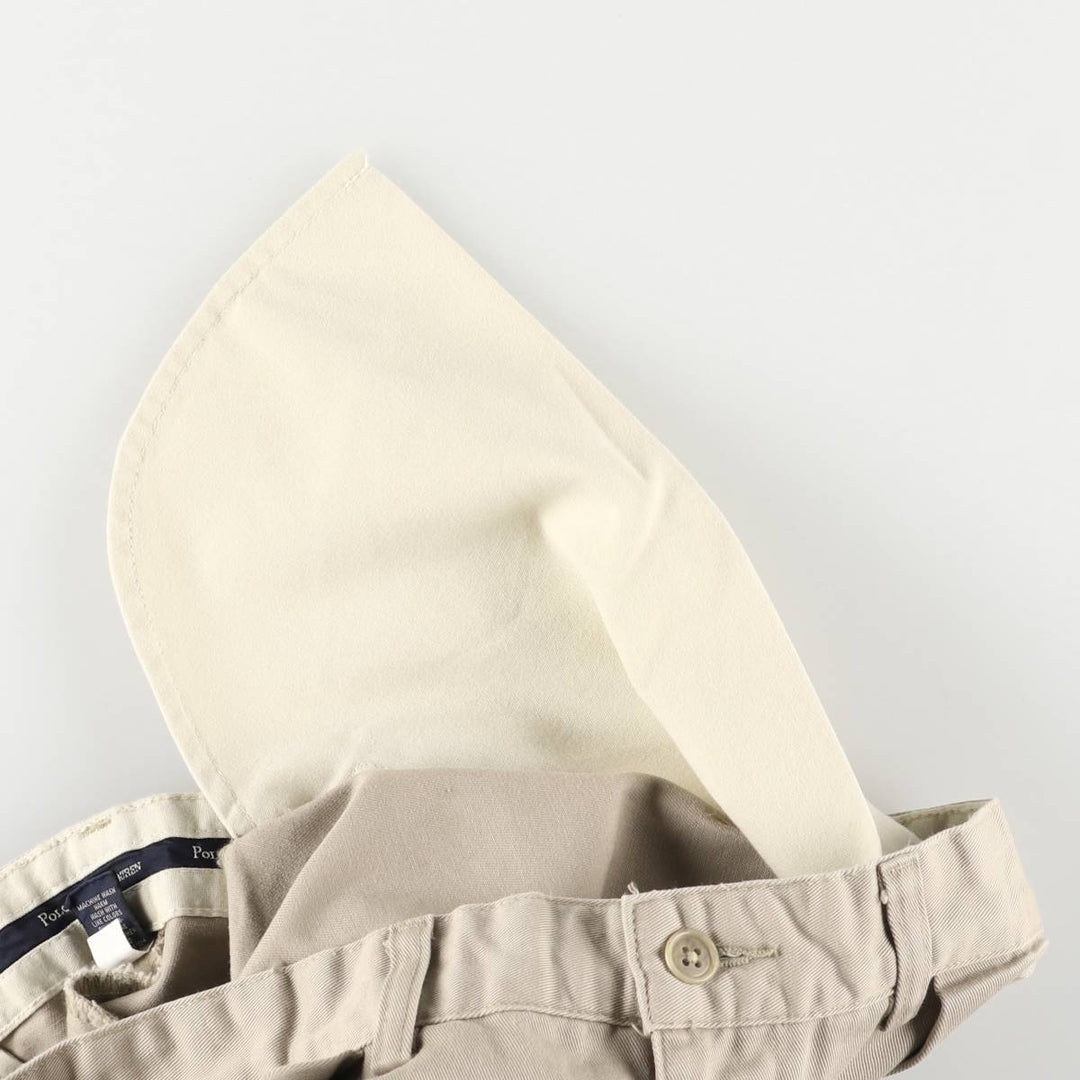 Ralph Lauren Polo Ralph Lauren Two-pleat Chino Pants Men's W30 cotton Beige type Vintage Second Hand