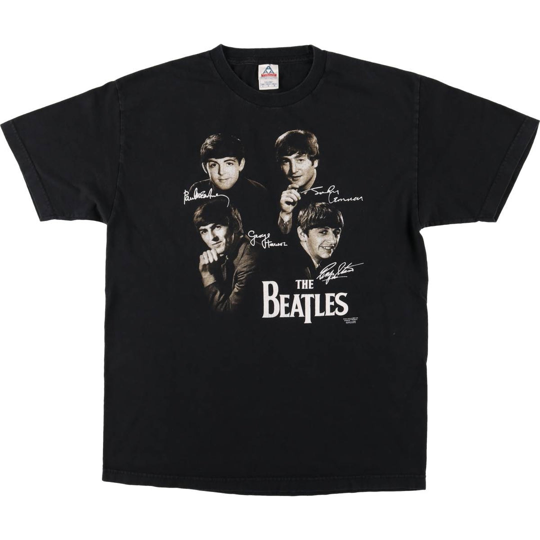 2000'S Alstyle The Beatles Band T-Shirt, Men's Size L cotton black type Vintage Second Hand