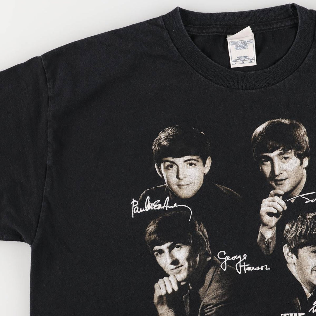 2000'S Alstyle The Beatles Band T-Shirt, Men's Size L cotton black type Vintage Second Hand