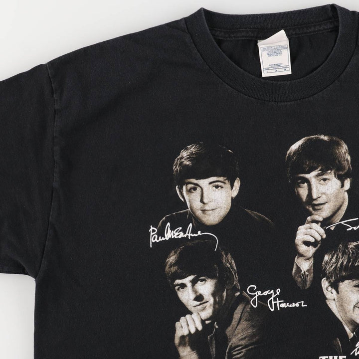2000'S Alstyle The Beatles Band T-Shirt, Men's Size L cotton black type Vintage Second Hand