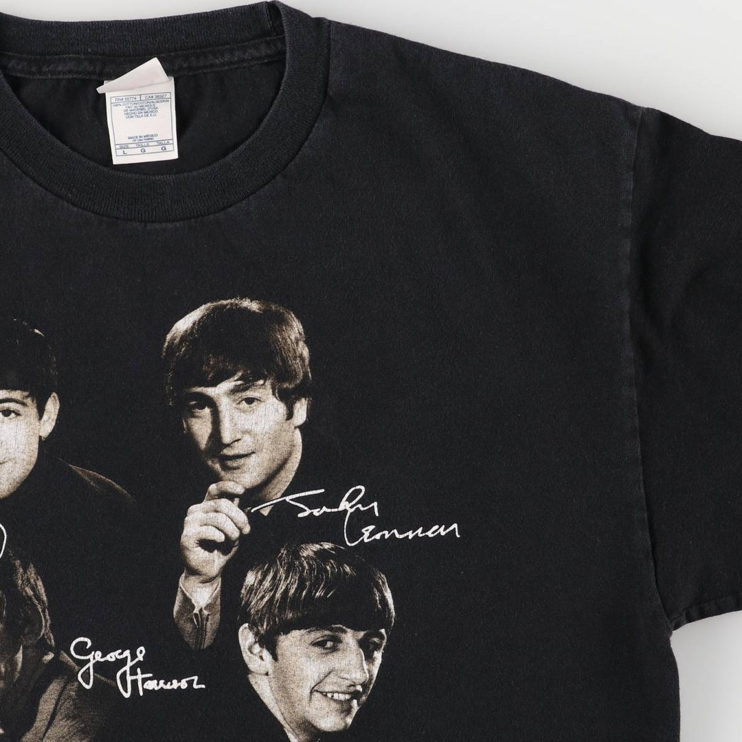 2000'S Alstyle The Beatles Band T-Shirt, Men's Size L cotton black type Vintage Second Hand