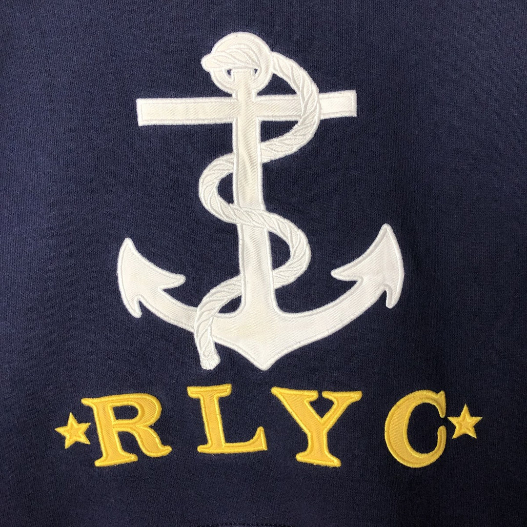 Ralph Lauren POLO RALPH LAUREN sweatshirt, men's size S cotton navy blue type Vintage Second Hand