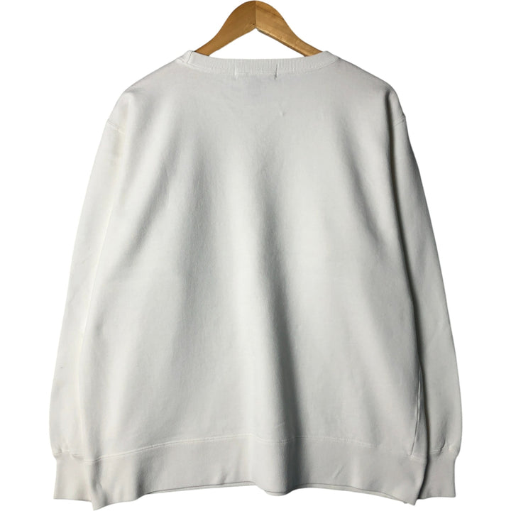 Ralph Lauren POLO SPORT One-Point Logo Sweatshirt, Men's Size L cotton white type Vintage Second Hand