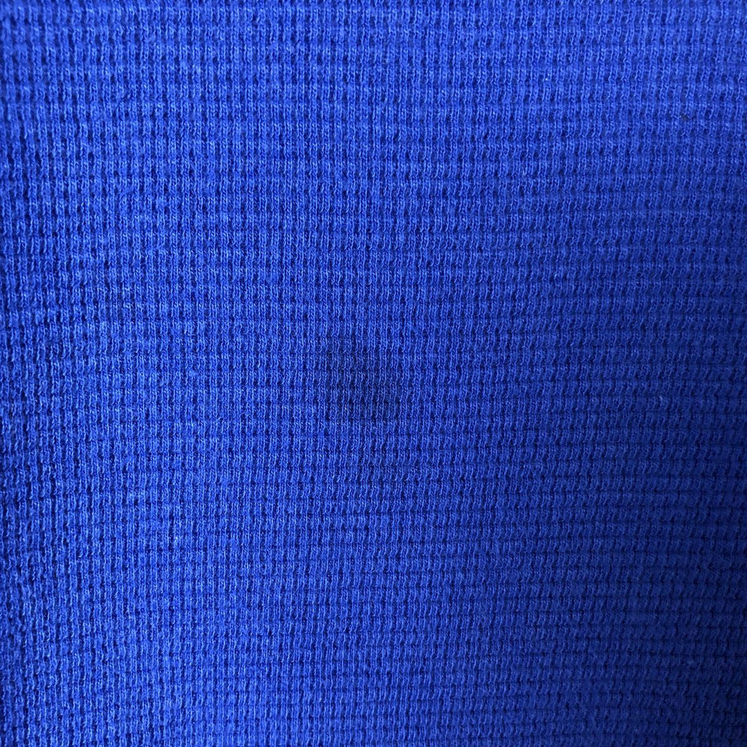 Ralph Lauren POLO RALPH LAUREN SLEEPWEAR V-neck thermal long sleeve T-shirt waffle men's L size cotton blue type Vintage Second Hand