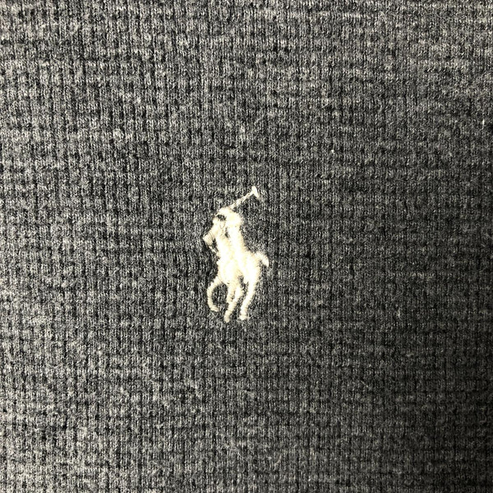 Ralph Lauren POLO RALPH LAUREN Thermal Long T-shirt Waffle Men's XXL cotton Charcoal Vintage Second Hand