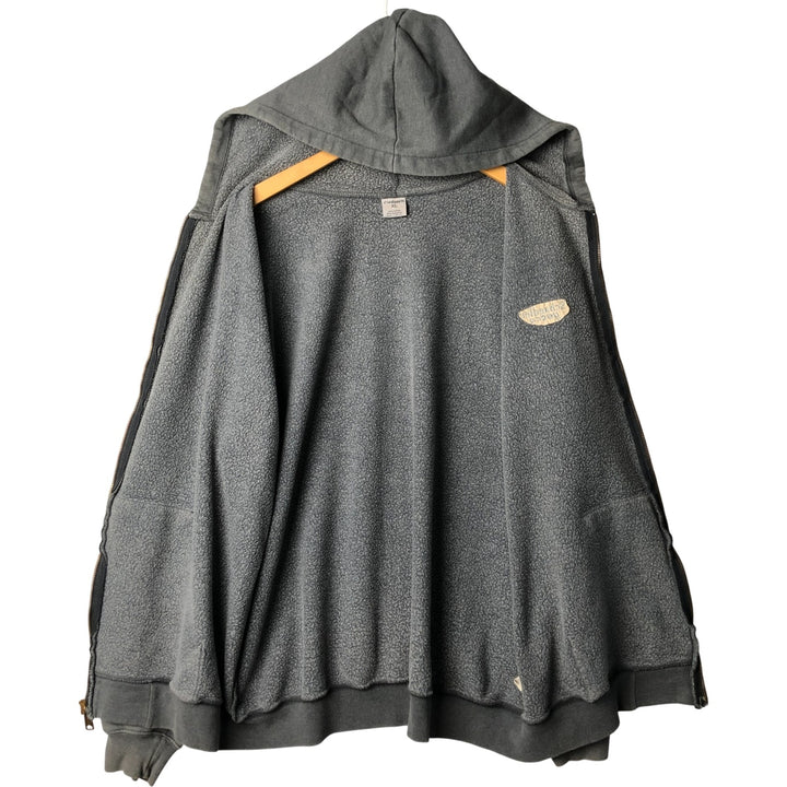 Carhartt Sweat Full Zip Hoodie Men's XL cotton Charcoal Vintage Second Hand