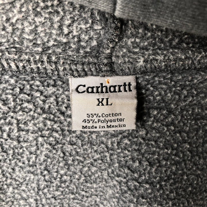 Carhartt Sweat Full Zip Hoodie Men's XL cotton Charcoal Vintage Second Hand