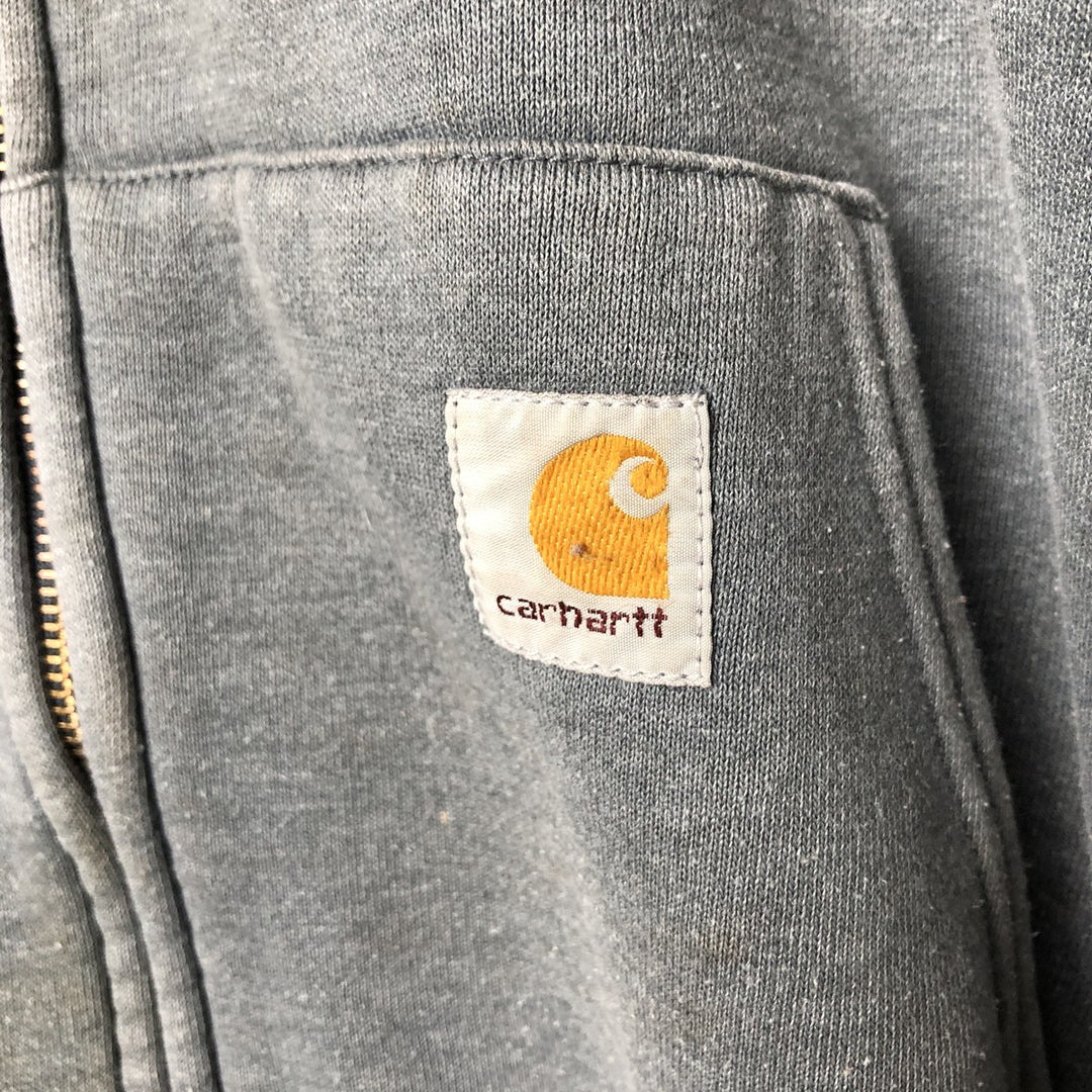 Carhartt Sweat Full Zip Hoodie Men's XL cotton Charcoal Vintage Second Hand