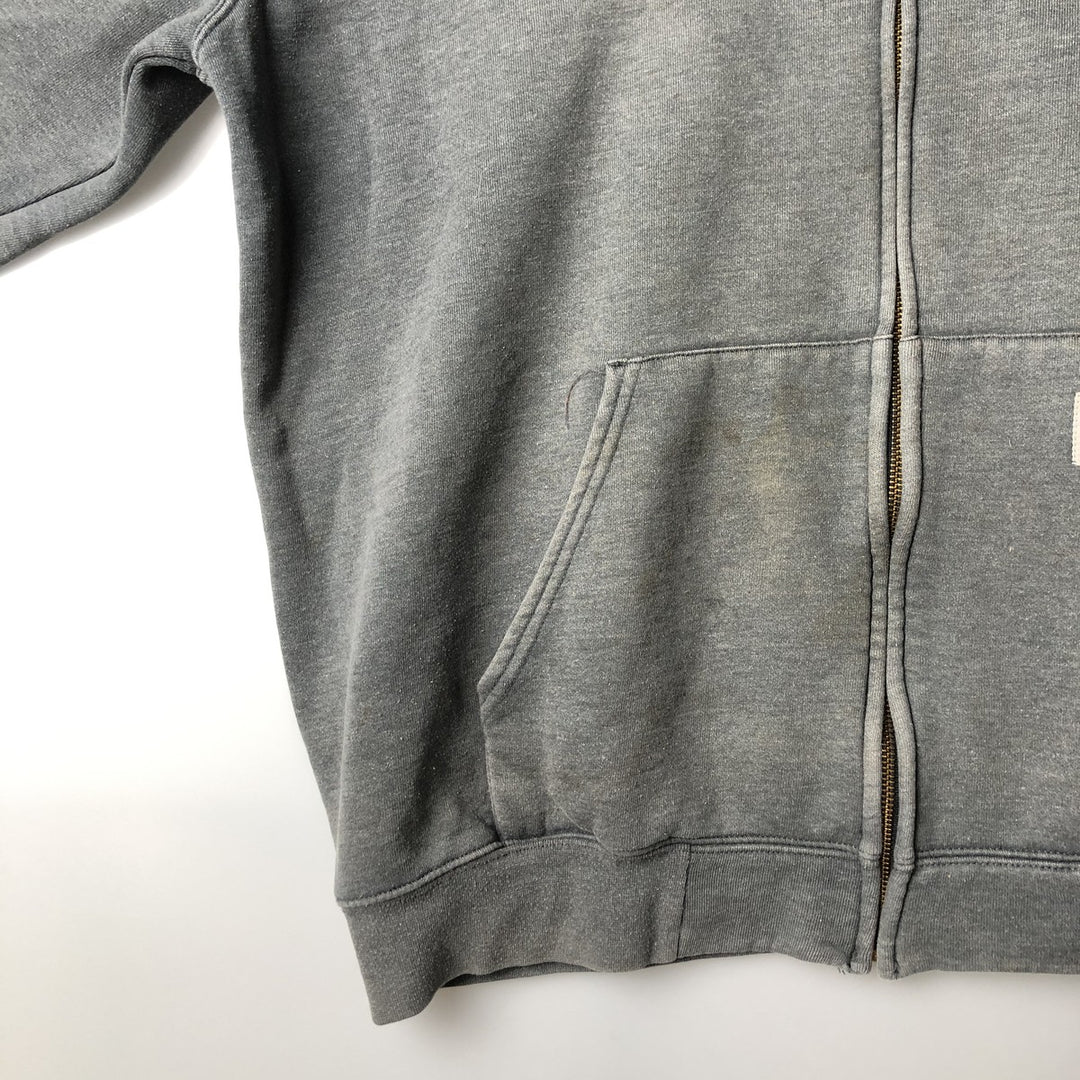 Carhartt Sweat Full Zip Hoodie Men's XL cotton Charcoal Vintage Second Hand