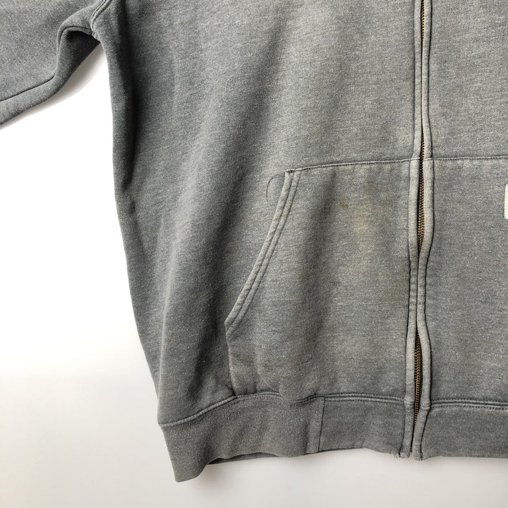 Carhartt Sweat Full Zip Hoodie Men's XL cotton Charcoal Vintage Second Hand