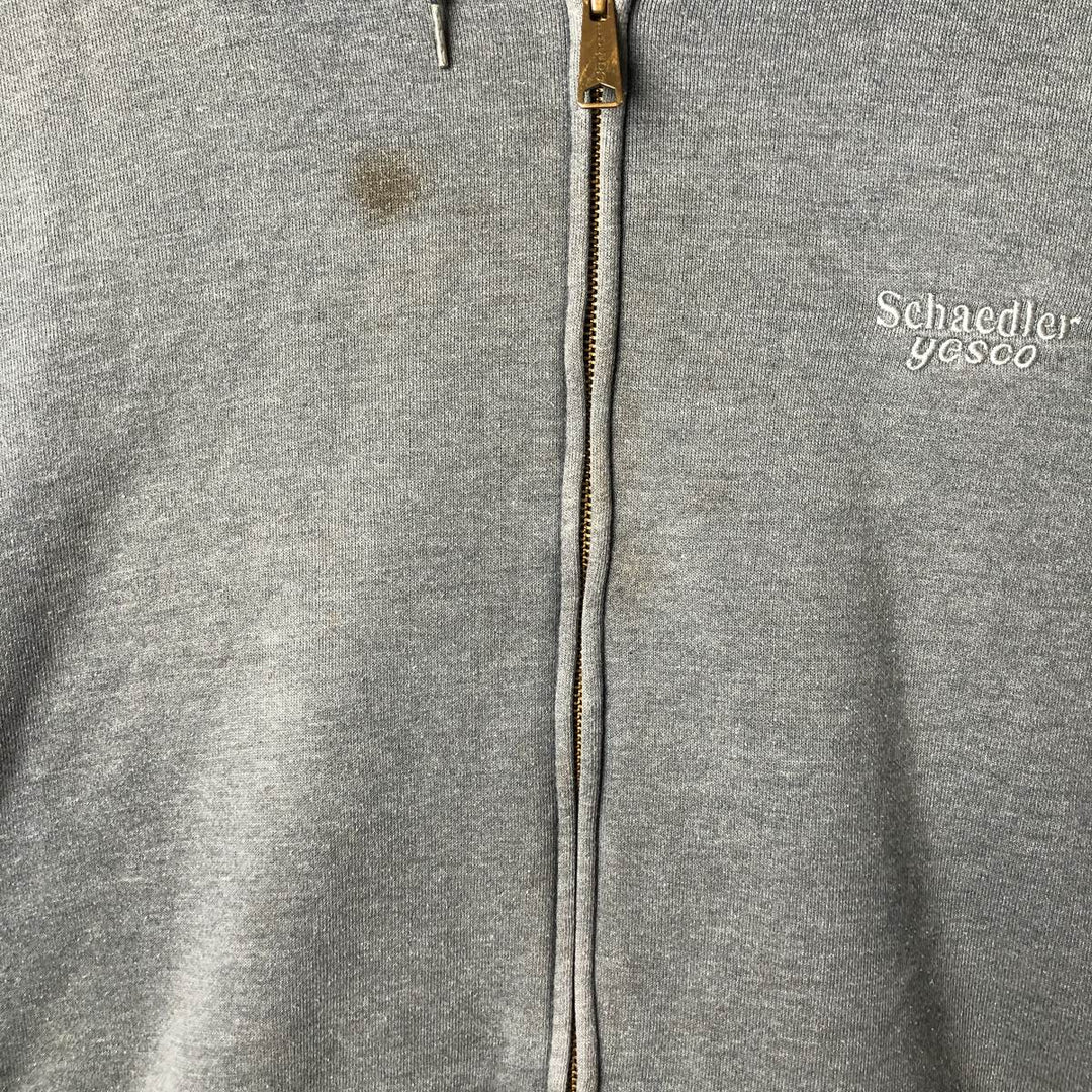 Carhartt Sweat Full Zip Hoodie Men's XL cotton Charcoal Vintage Second Hand