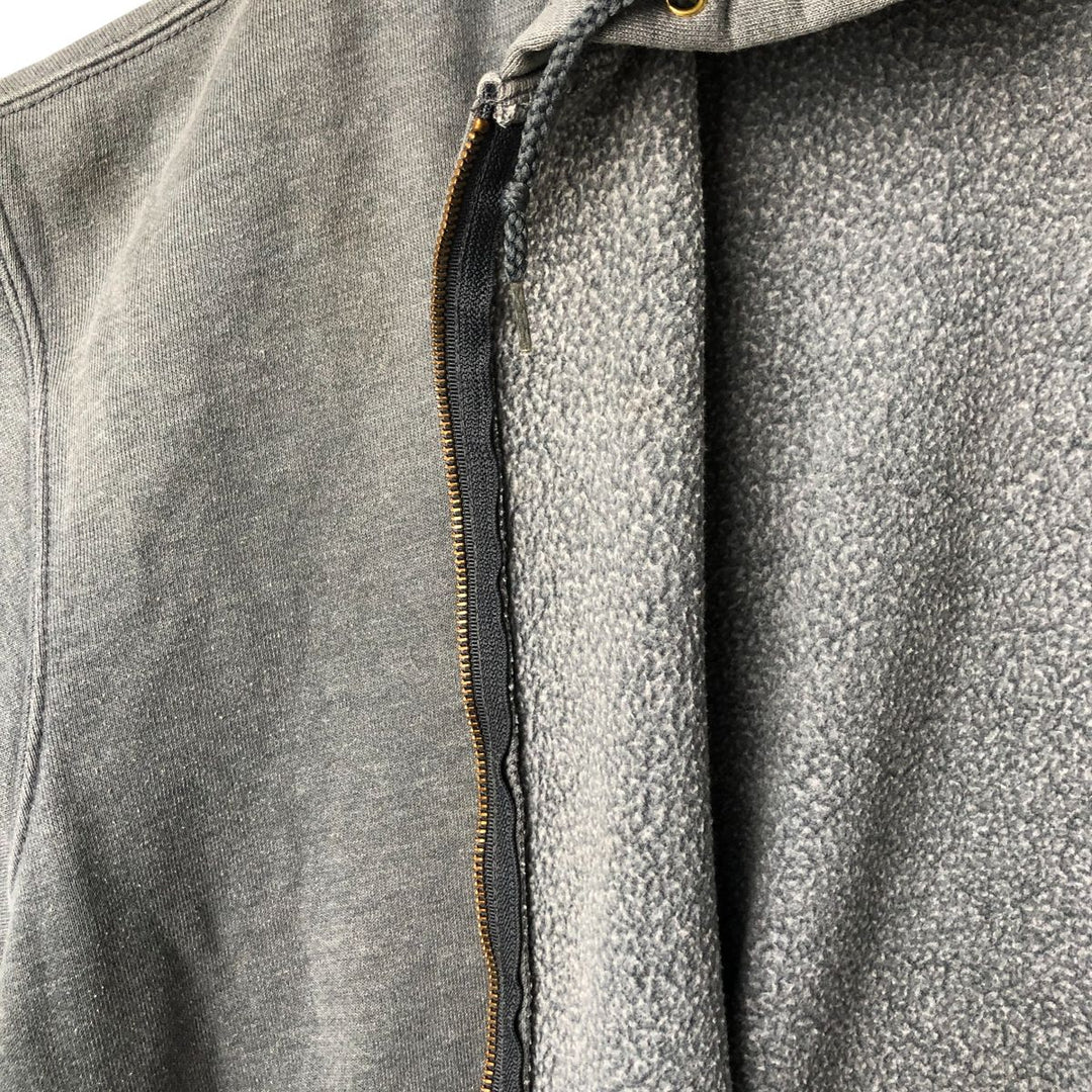 Carhartt Sweat Full Zip Hoodie Men's XL cotton Charcoal Vintage Second Hand