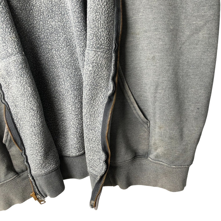 Carhartt Sweat Full Zip Hoodie Men's XL cotton Charcoal Vintage Second Hand
