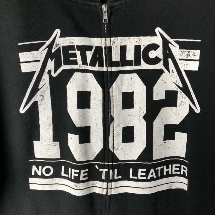 METALLICA Band Sweatshirt Pullover Hoodie, Men's XL cotton black type Vintage Second Hand