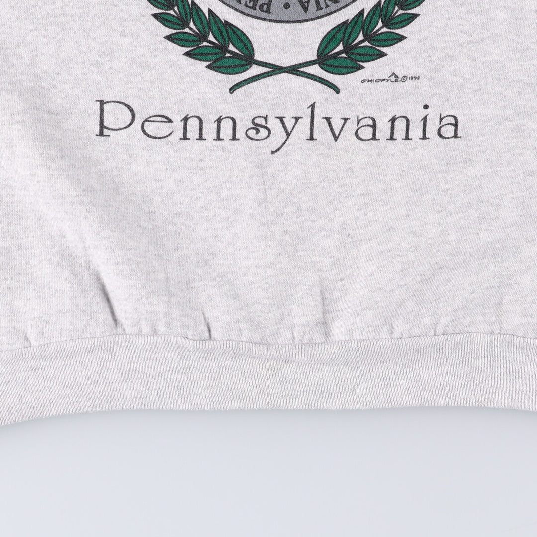 Vintage 90'S Hanes ACTIVEWEAR college sweatshirt, made in the USA, men's size XL cotton white type Vintage Second Hand