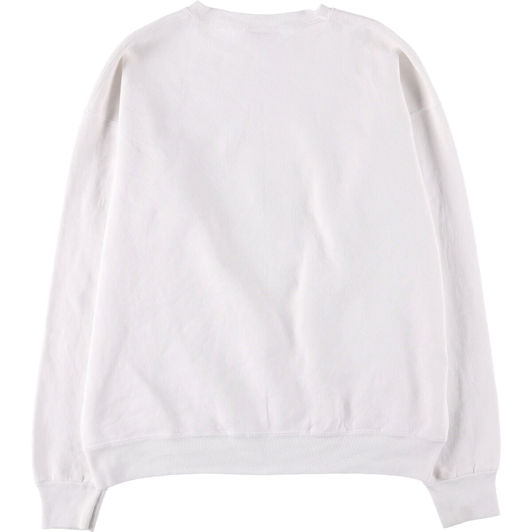Vintage 90'S Lee College Character Sweatshirt, Made in USA, Men's Size XL cotton white type Vintage Second Hand