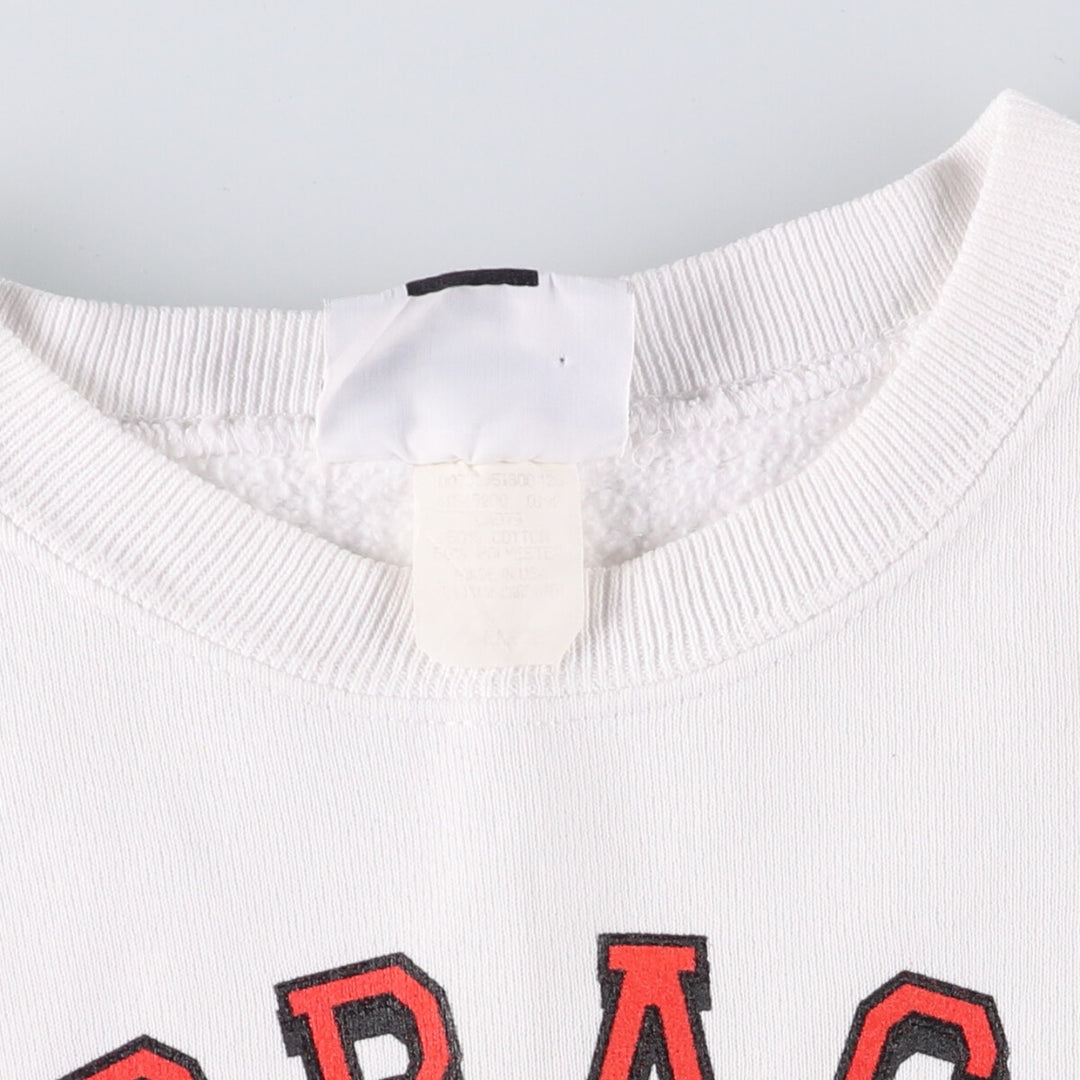 Vintage 90'S Lee College Character Sweatshirt, Made in USA, Men's Size XL cotton white type Vintage Second Hand