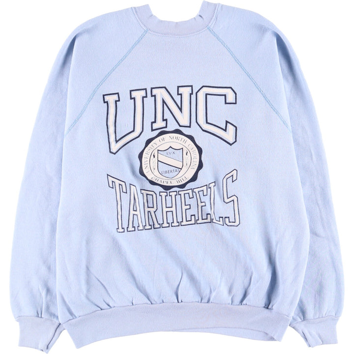 Vintage 1980'S ARTEX college sweatshirt, made in the USA, men's size XL cotton Blue type light blue Vintage Second Hand