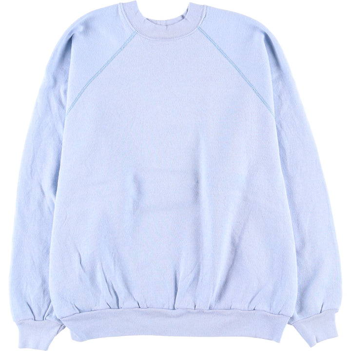 Vintage 1980'S ARTEX college sweatshirt, made in the USA, men's size XL cotton Blue type light blue Vintage Second Hand