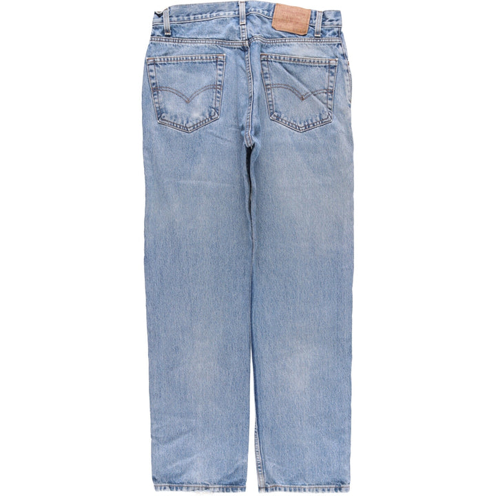 00'S Levi's 505 REGULAR FIT STRAIGHT LEG tapered denim pants for men, size w34 cotton blue type Vintage Second Hand