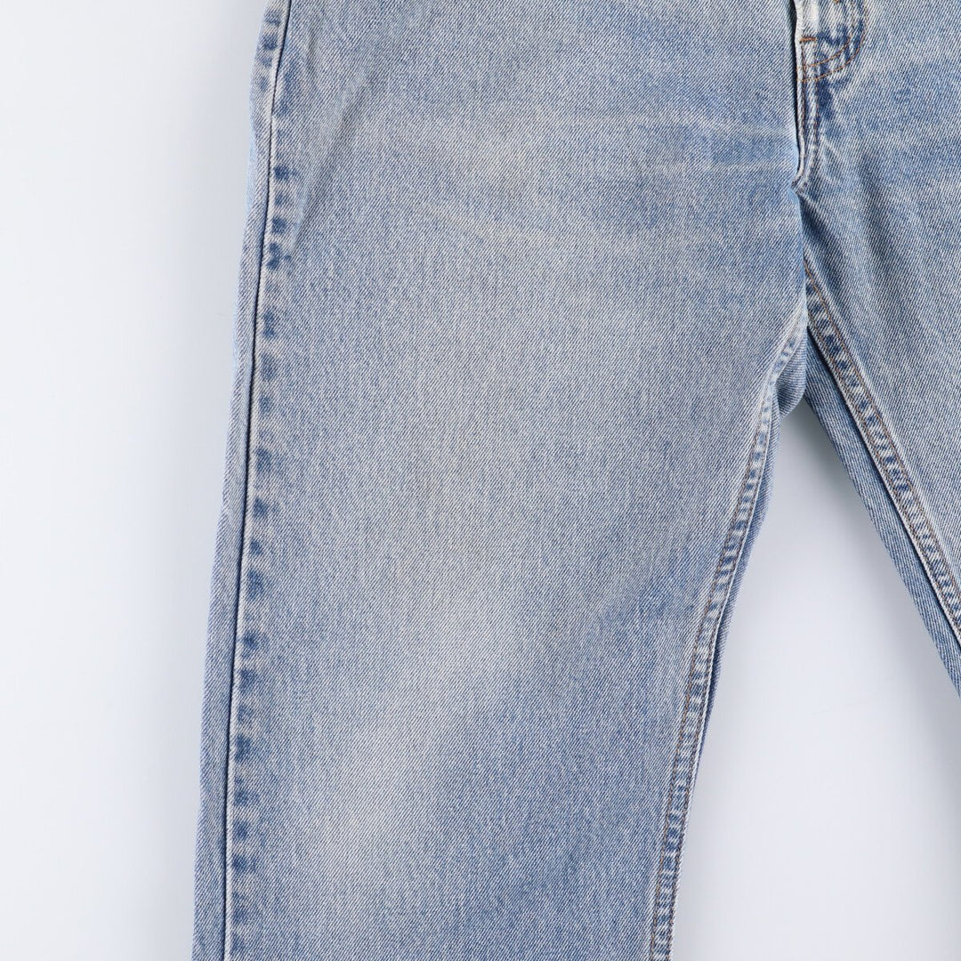 00'S Levi's 505 REGULAR FIT STRAIGHT LEG tapered denim pants for men, size w34 cotton blue type Vintage Second Hand