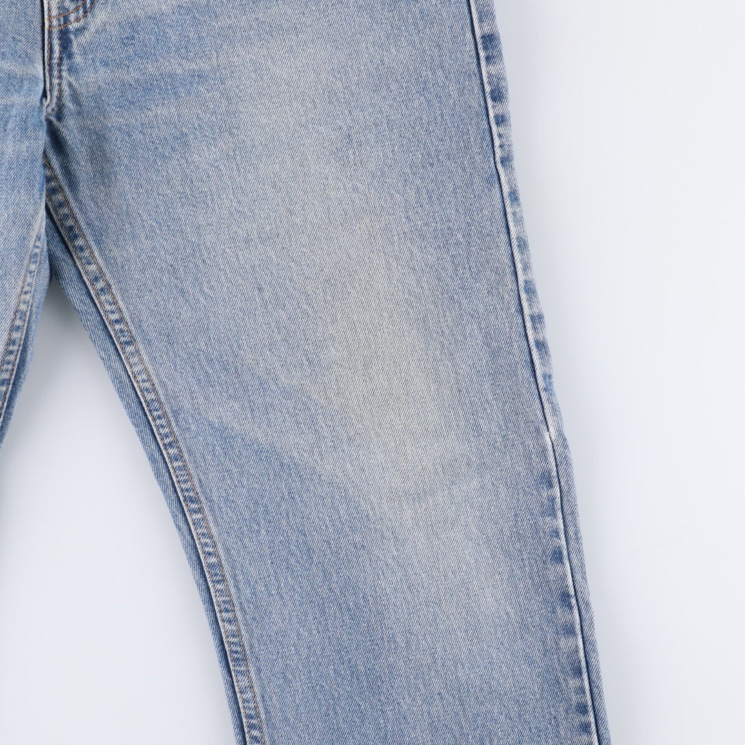 00'S Levi's 505 REGULAR FIT STRAIGHT LEG tapered denim pants for men, size w34 cotton blue type Vintage Second Hand