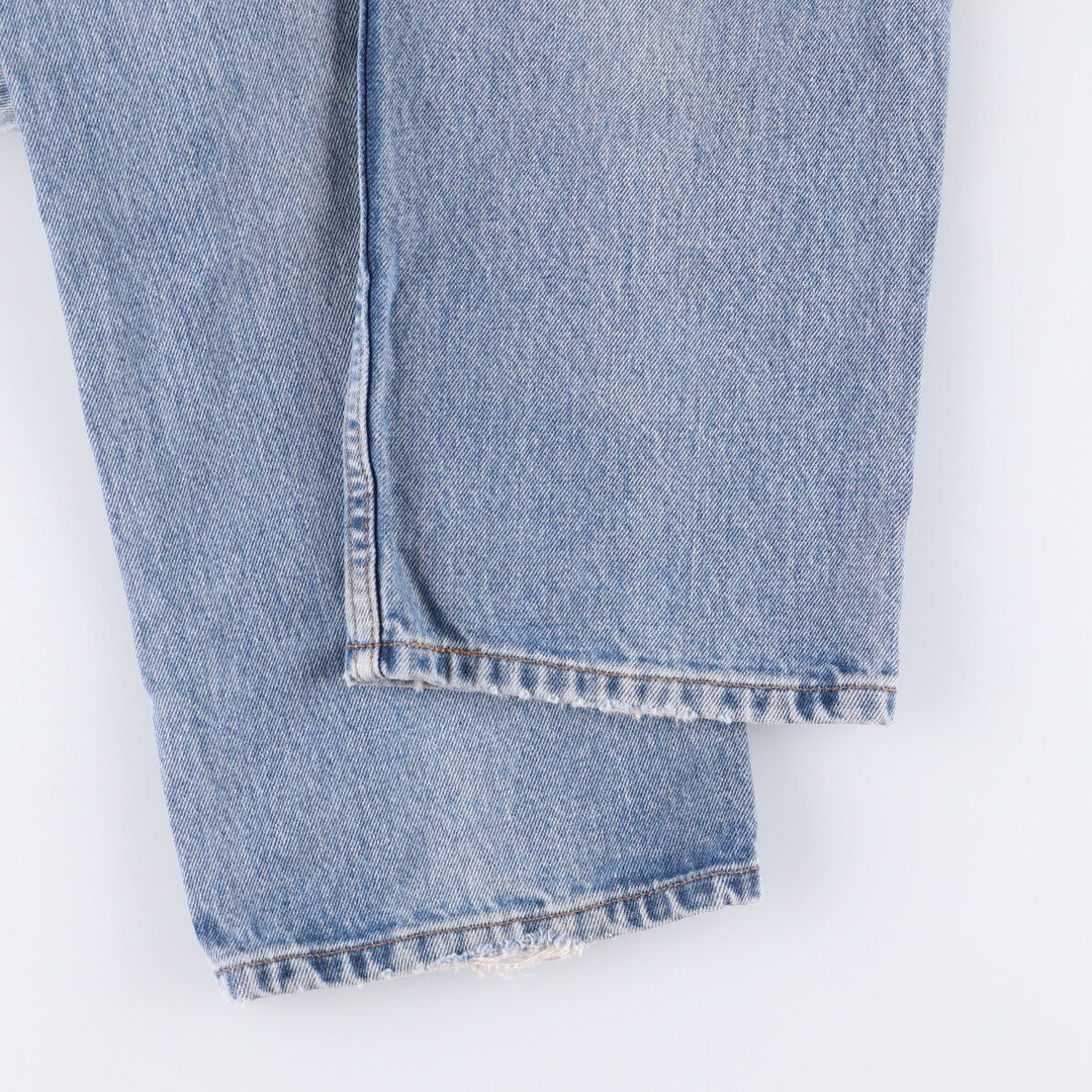 00'S Levi's 505 REGULAR FIT STRAIGHT LEG tapered denim pants for men, size w34 cotton blue type Vintage Second Hand