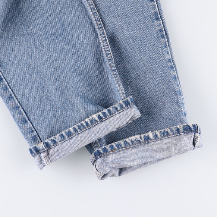 00'S Levi's 505 REGULAR FIT STRAIGHT LEG tapered denim pants for men, size w34 cotton blue type Vintage Second Hand