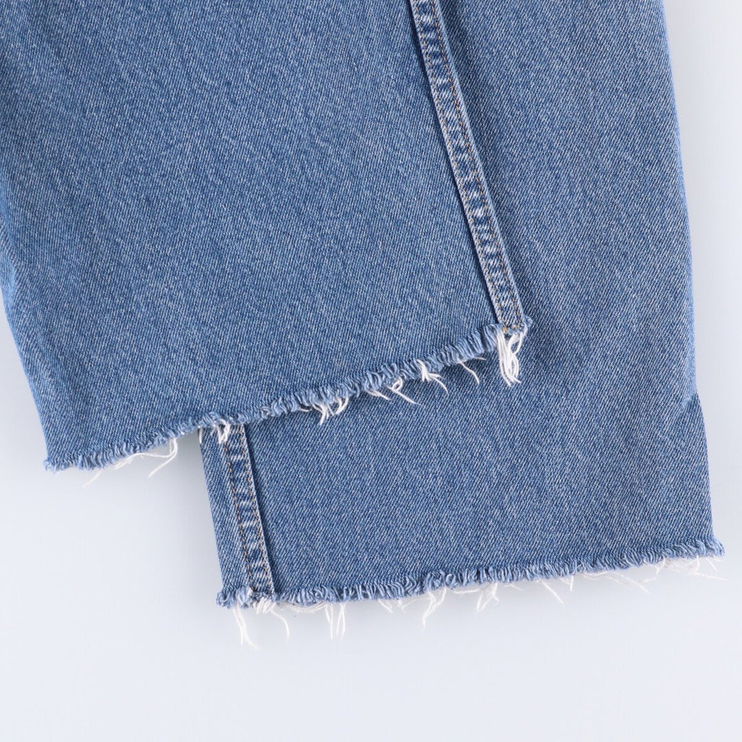 00'S Levi's 505 REGULAR FIT STRAIGHT LEG tapered denim pants for men, size w36 cotton blue type Vintage Second Hand