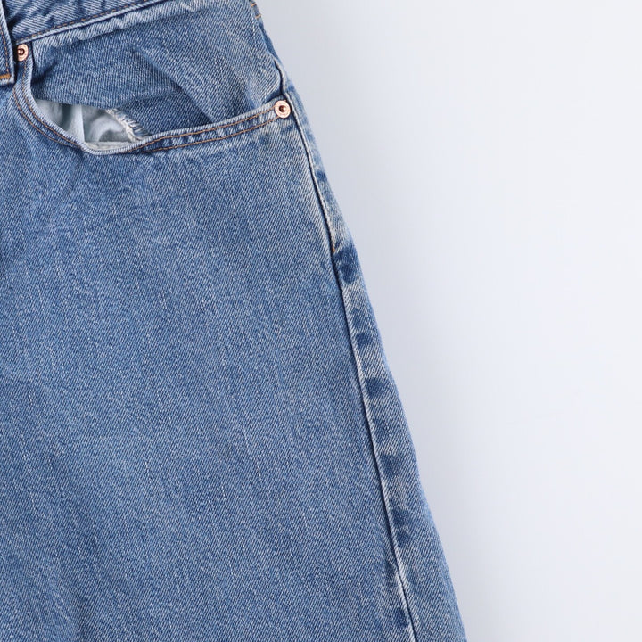 00'S Levi's 505 REGULAR FIT STRAIGHT LEG tapered denim pants for men, size w33 cotton blue type Vintage Second Hand