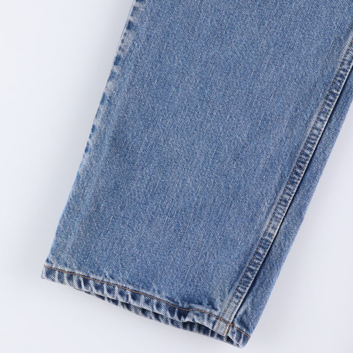 00'S Levi's 505 REGULAR FIT STRAIGHT LEG tapered denim pants for men, size w33 cotton blue type Vintage Second Hand