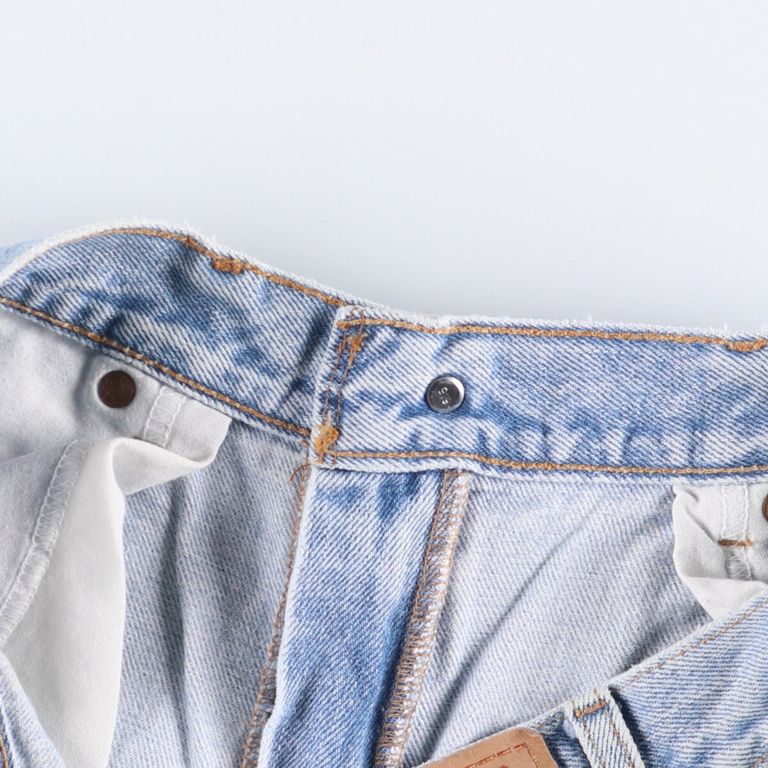 00'S Levi's 505 REGULAR FIT STRAIGHT LEG tapered denim pants for men, size w33 cotton Blue type light blue Vintage Second Hand