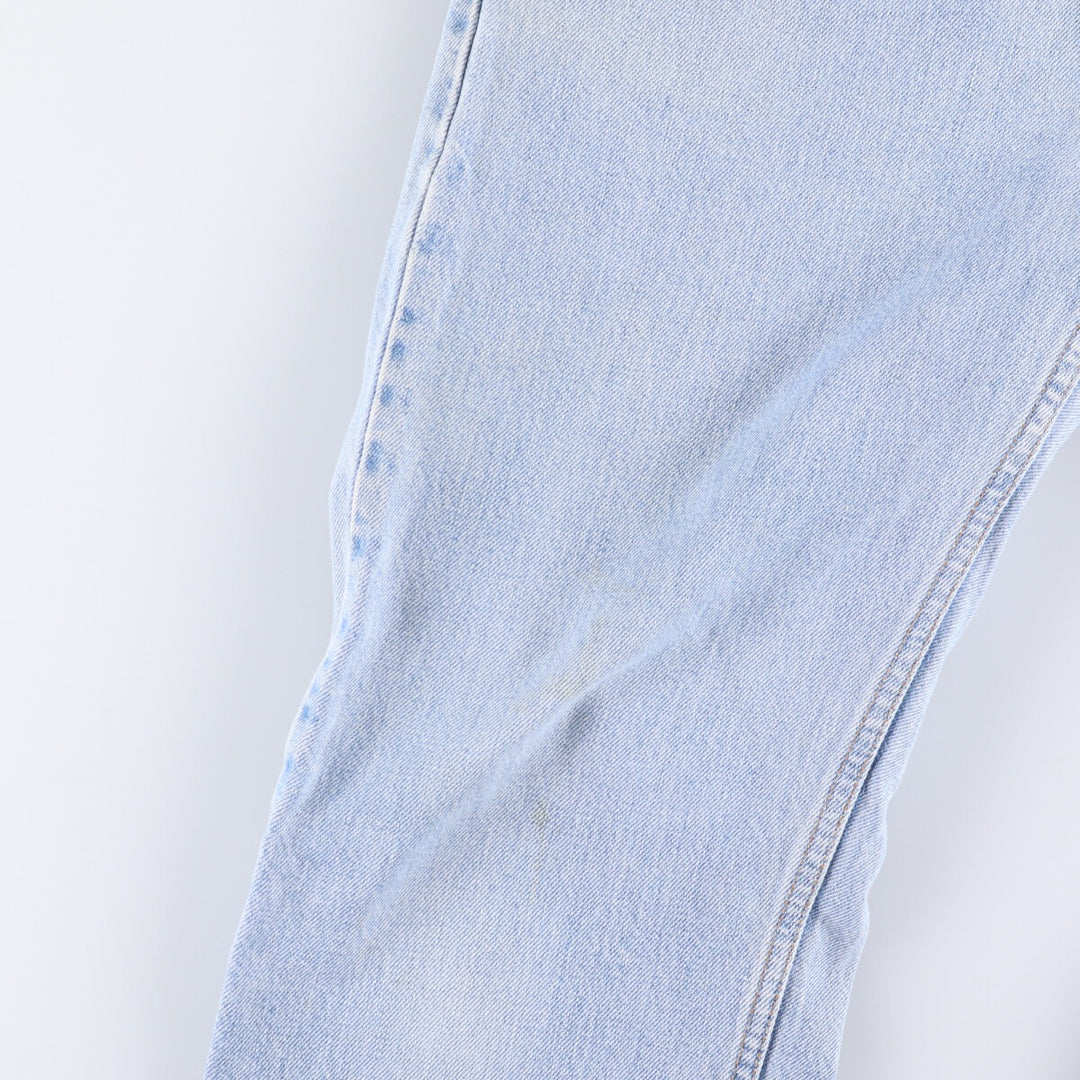 00'S Levi's 505 REGULAR FIT STRAIGHT LEG tapered denim pants for men, size w33 cotton Blue type light blue Vintage Second Hand