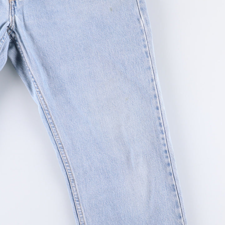 00'S Levi's 505 REGULAR FIT STRAIGHT LEG tapered denim pants for men, size w33 cotton Blue type light blue Vintage Second Hand