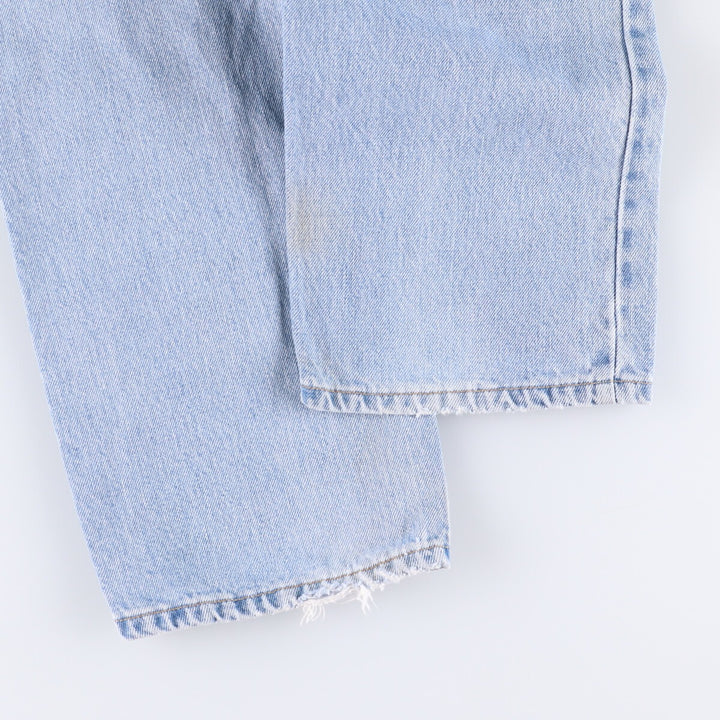 00'S Levi's 505 REGULAR FIT STRAIGHT LEG tapered denim pants for men, size w33 cotton Blue type light blue Vintage Second Hand