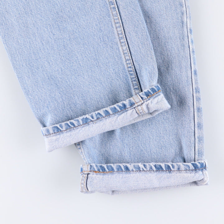 00'S Levi's 505 REGULAR FIT STRAIGHT LEG tapered denim pants for men, size w33 cotton Blue type light blue Vintage Second Hand