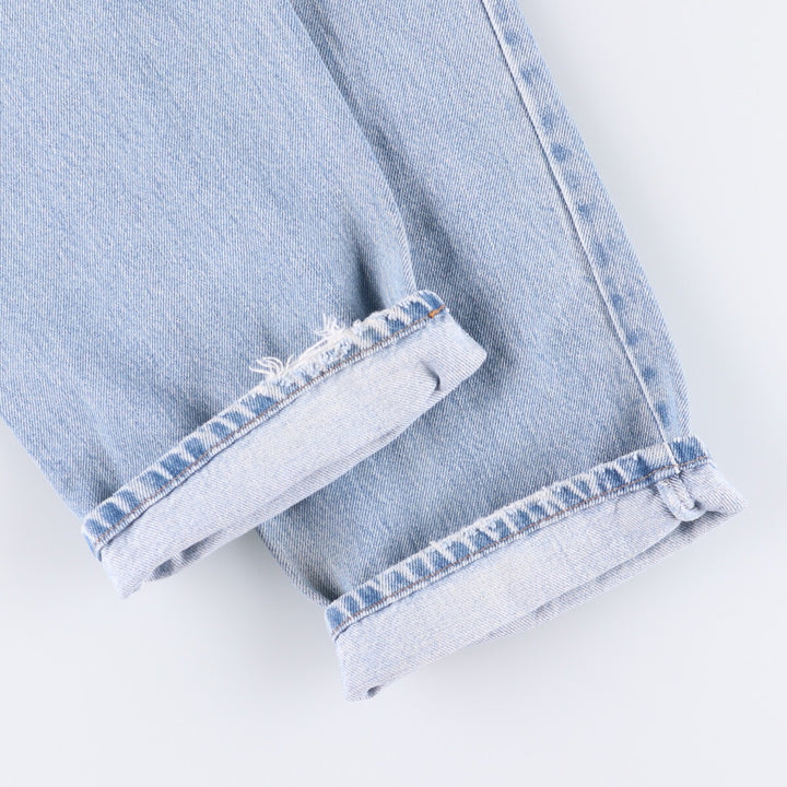 00'S Levi's 505 REGULAR FIT STRAIGHT LEG tapered denim pants for men, size w33 cotton Blue type light blue Vintage Second Hand