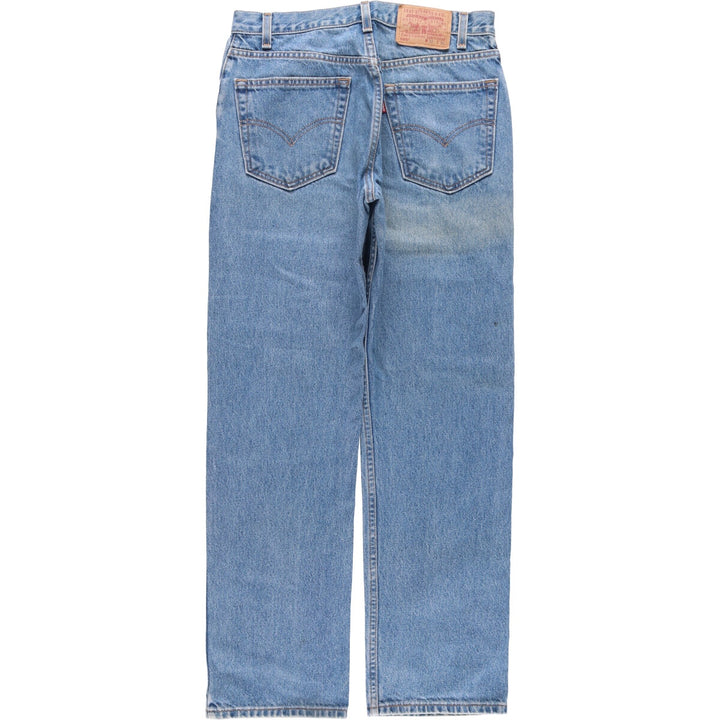00'S Levi's 505 REGULAR FIT STRAIGHT LEG tapered denim pants for men, size w31 cotton blue type Vintage Second Hand