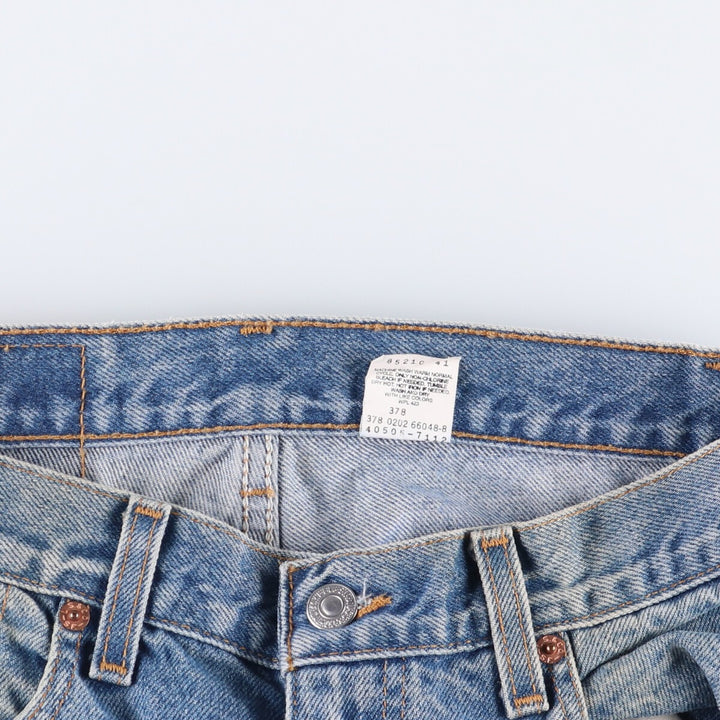 00'S Levi's 505 REGULAR FIT STRAIGHT LEG tapered denim pants for men, size w31 cotton blue type Vintage Second Hand