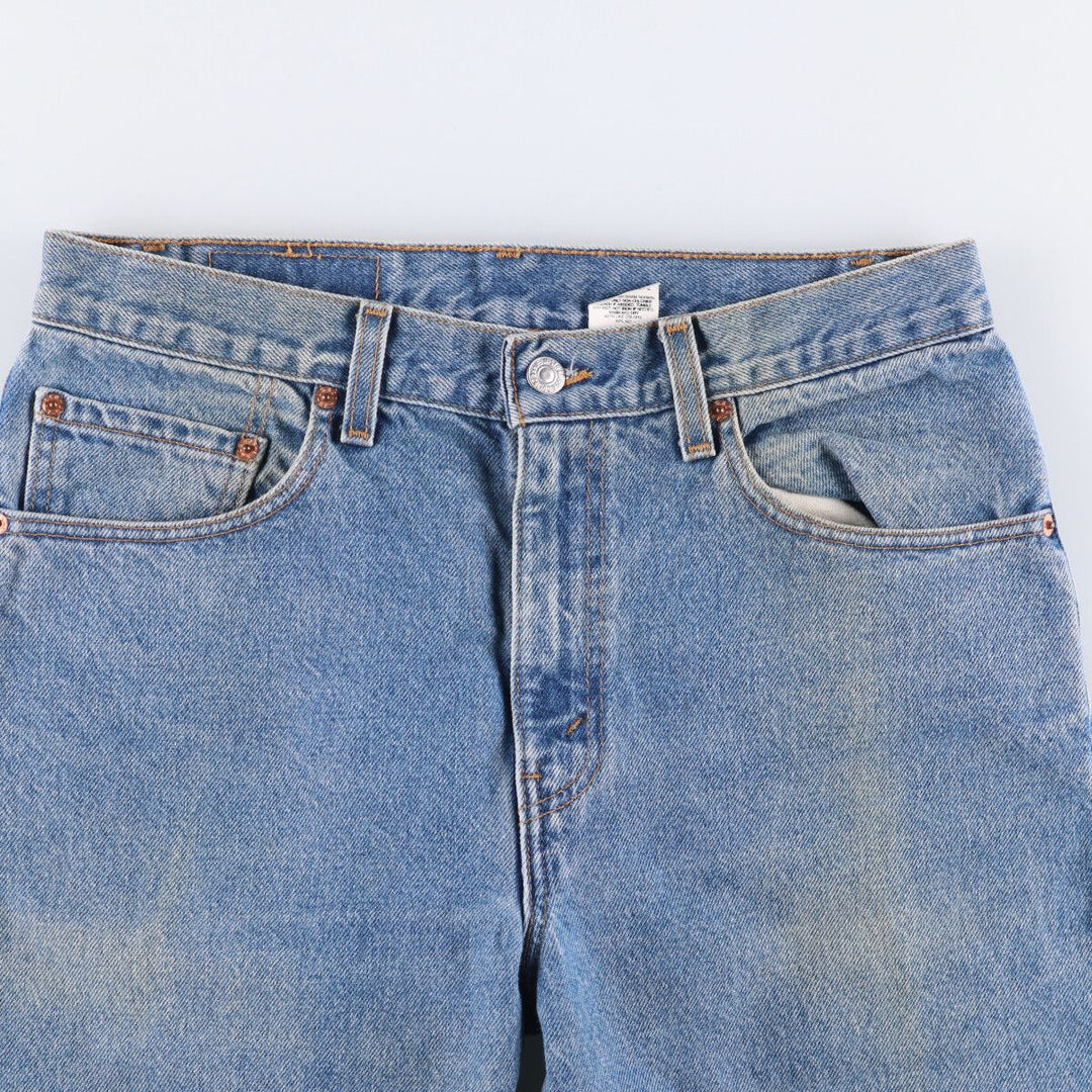 00'S Levi's 505 REGULAR FIT STRAIGHT LEG tapered denim pants for men, size w31 cotton blue type Vintage Second Hand