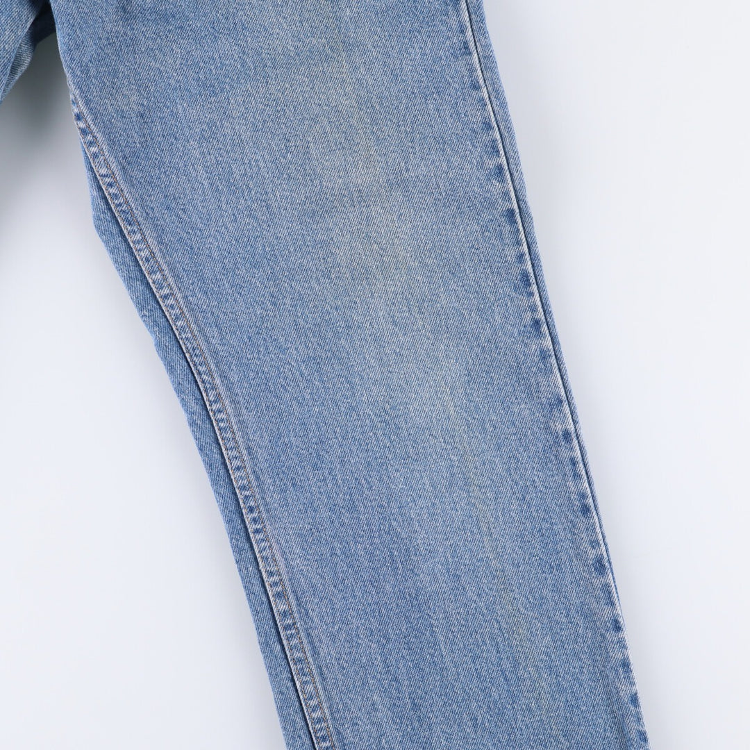 00'S Levi's 505 REGULAR FIT STRAIGHT LEG tapered denim pants for men, size w31 cotton blue type Vintage Second Hand